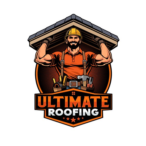 Logo with the title 'AWESOME Roofing Logo'