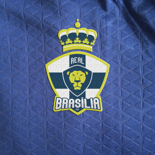 Brazil logo with the title 'Logo concept for a football club'