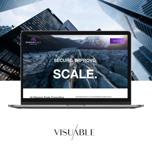 Secure design with the title 'Squarespace Website for Cybersecurity Firm'