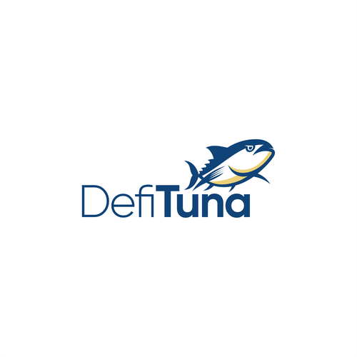 Tuna logo with the title 'Logo Concept for DefiTuna'