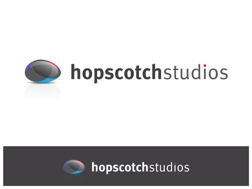 Studio design with the title 'Hopscotch Studios'