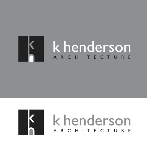 Door logo with the title 'Bold logo for an architect woman.'