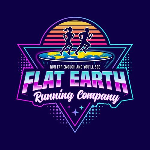Miami design with the title 'Running Company Logo'