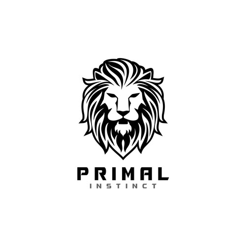 lion head logo design