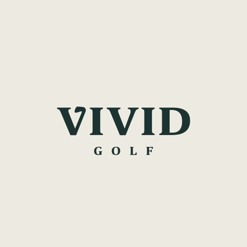 Brand logo with the title 'VIVID GOLF'