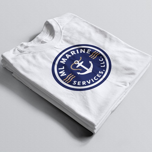 Boat brand with the title 'Marine Surveying Company - Logo design'