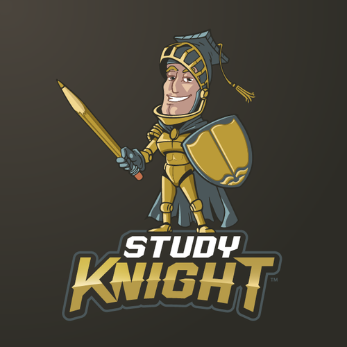 Knight logo with the title 'Winning Design for "Study Knight" Logo Contest'