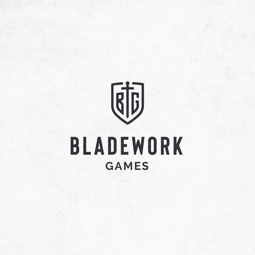 Barbarian logo with the title 'logo concept for a a gaming studio'