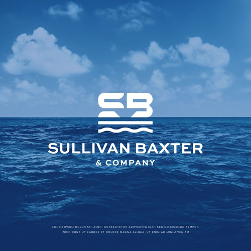 Yacht logo with the title 'SB Monogram for a Yacht Charter and Brokerage'