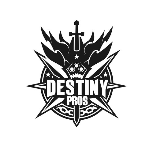 Badass logo with the title 'Logo for professional gaming team'