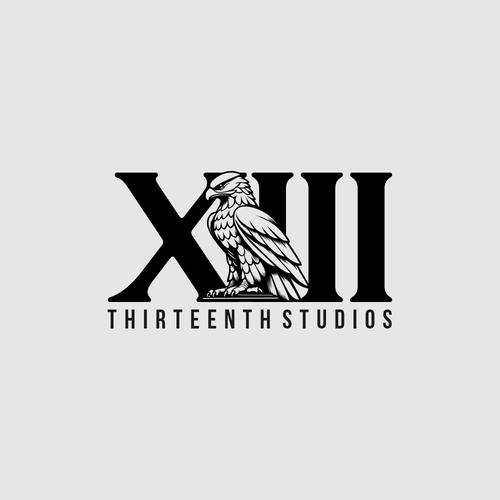 Film production logo with the title 'Thirteenth Studios Logo'