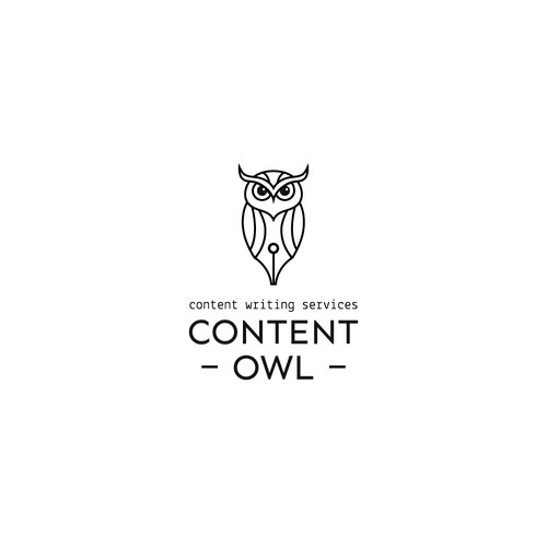 Writing logo with the title 'Content Owl'