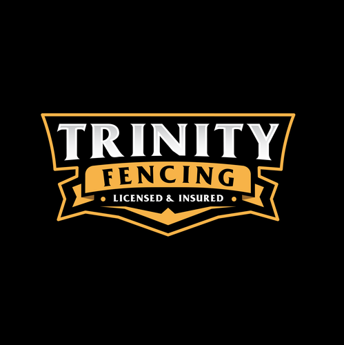 Fence design with the title 'Trinity Fencing | Logo Design'