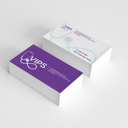 Psychology design with the title 'Business card for VIPS'