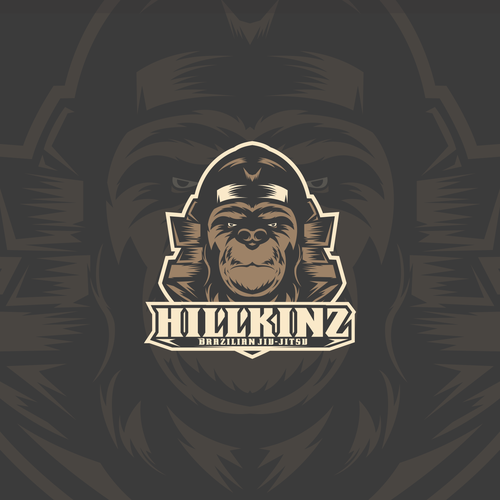 Jiu-jitsu logo with the title 'HILLKINZ Brazilian jiu-jitsu'