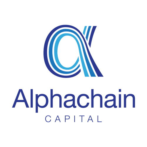 Thai logo with the title 'Logo Design for Alphachain Capital'