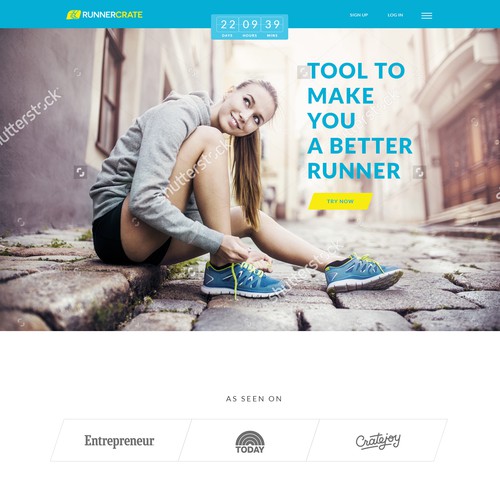 Sports website with the title 'web design concept'