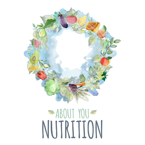 Complex design with the title 'Non-minimalist organic design for nutrition company.'