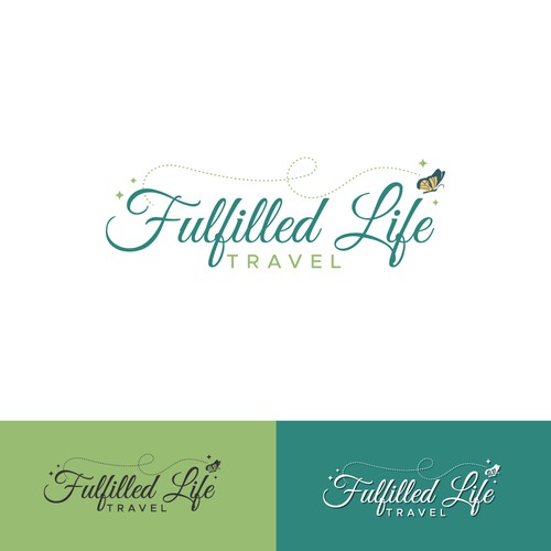 Travel agency logo with the title 'Literal Logo for Travel Company'