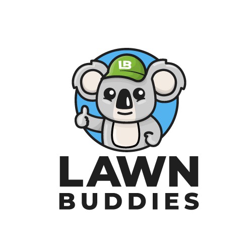 Lb logo with the title 'Mascot logo for a Lawn Care Services'