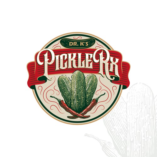 American vintage logo with the title 'Pickle Rx'
