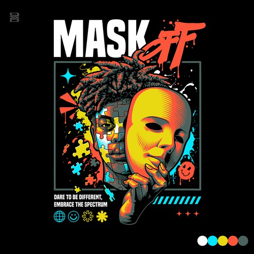 Education t-shirt with the title 'Mask Off'