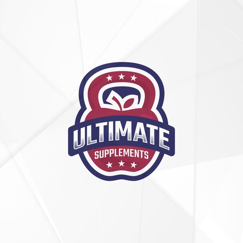 Kettlebell logo with the title 'Logo for Ultimate Supplements'