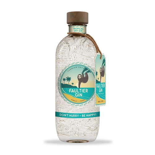 Gin label with the title 'Gin label'