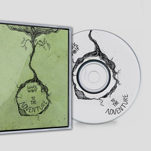 Hipster artwork with the title 'Lunatic Wolf Require Artwork for their upcoming album!'