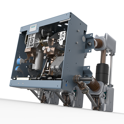 Mechanical design with the title 'Mechanical Rendering'