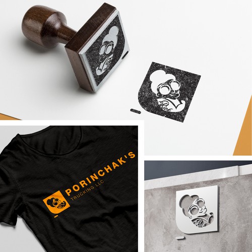 Grandma logo with the title 'Logo for BadAss Grandma Trucking LLCCompany'