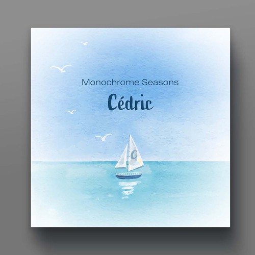 Bird design with the title 'Monochrome Seasons'