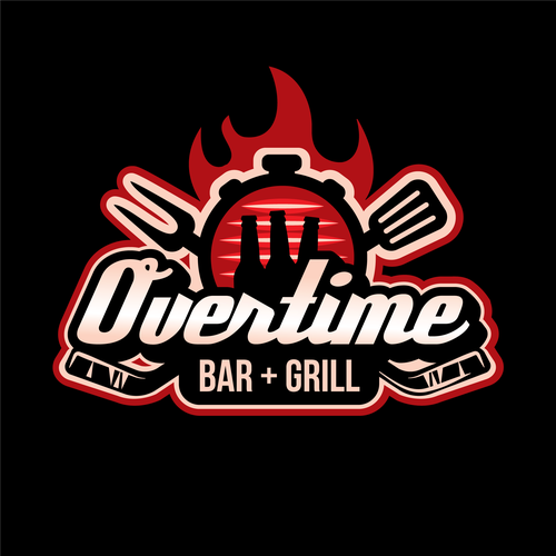 Ice hockey logo with the title 'Logo design contest entry'