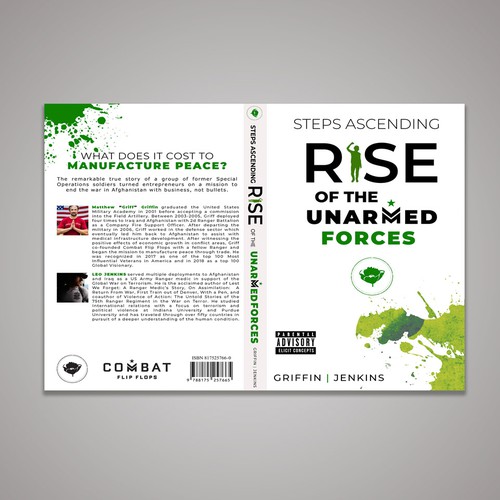 Military book cover with the title 'Book Cover Design '