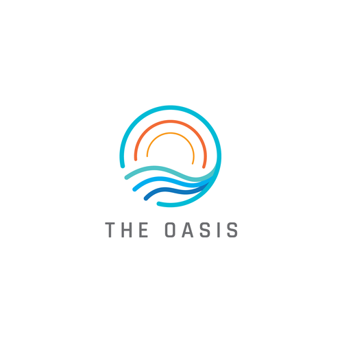 Oasis logo with the title 'Logo proposal for student housing'