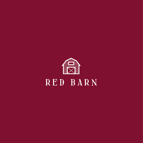 Barn design with the title 'Red Barn Logo'