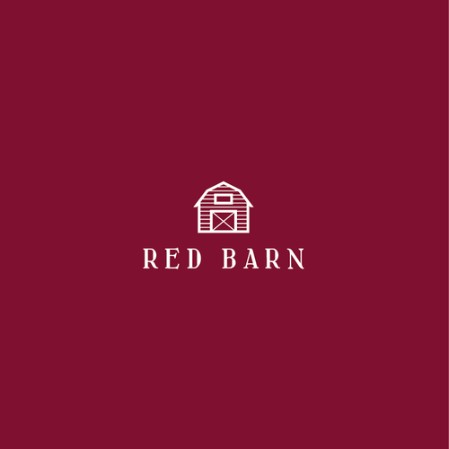 Line design with the title 'Red Barn Logo'