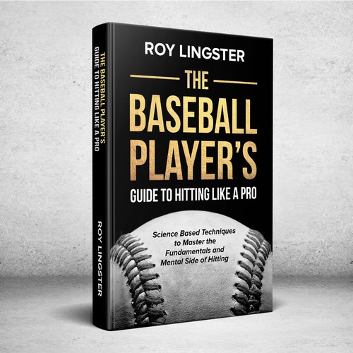Black book cover with the title 'The Baseball Player's guide to hitting like a pro'