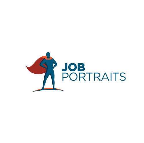 Superman logo with the title 'Job Portraits'