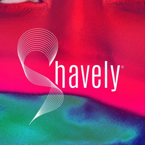 Artistic brand with the title 'Shavely logo'