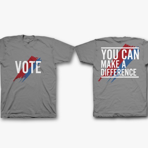 Political design with the title 'Vote t shirt'