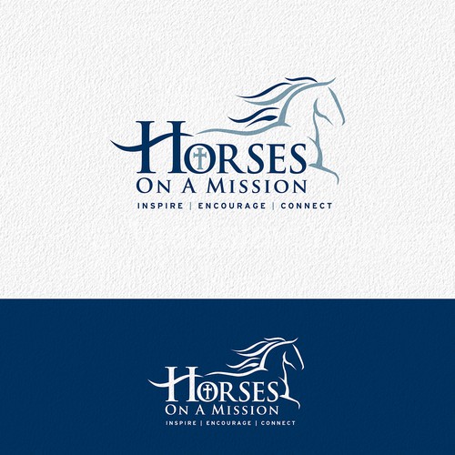 Faith logo with the title 'Inspirational logo for Horses On A Mission'