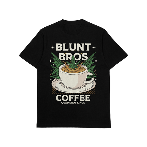 Restaurant t-shirt with the title 'Tshirt Design for Blunt Bros Coffee'