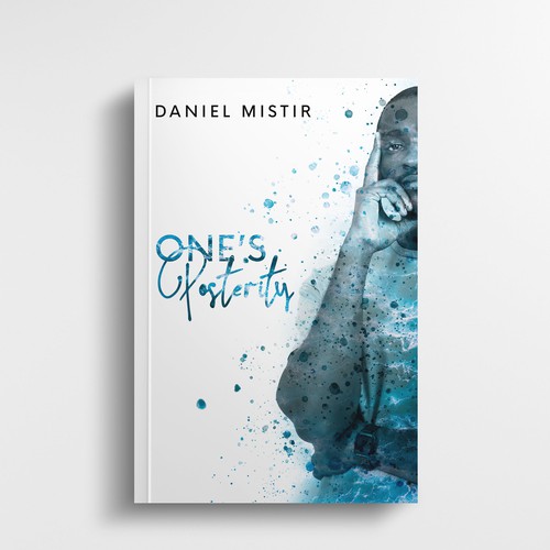 Contemporary book cover with the title 'Book cover design'