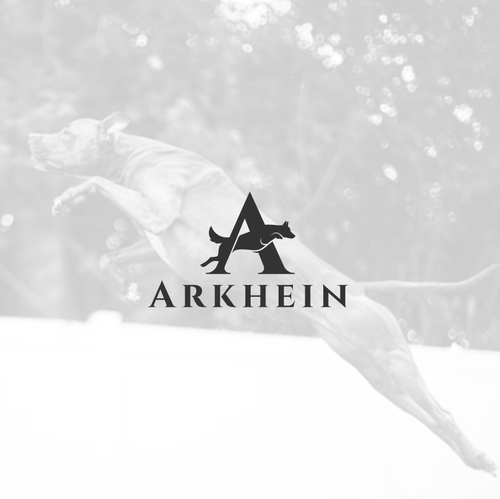 K9 design with the title 'A minimalist and elegant logo for Arkhein K9'