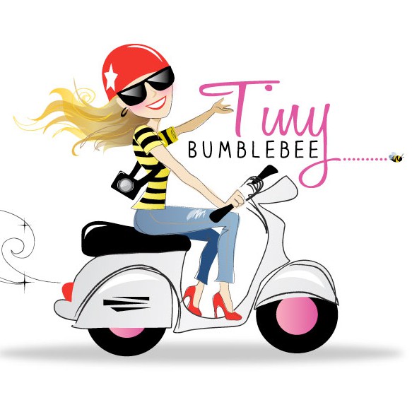 Vespa logo with the title 'Tiny Bumblebee needs a new logo'