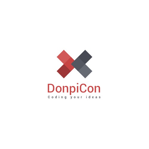 Dc logo with the title 'DonpiCon needs a new minimalist logo'