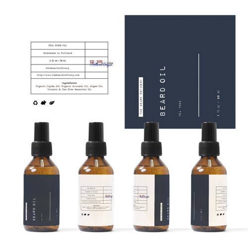 Hipster label with the title 'Bottle Label (pitching design, rated, didnt won)'