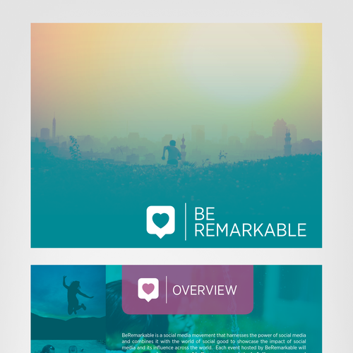 Page design with the title 'Clean Non-Profit Org Identity'