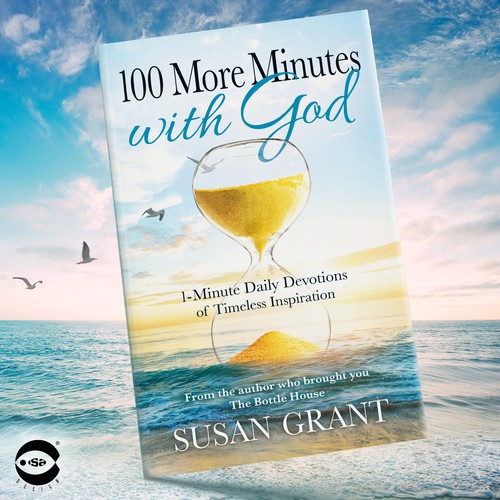 Colorful book cover with the title 'Book cover for “100 More Minutes with God” by Susan Grant'